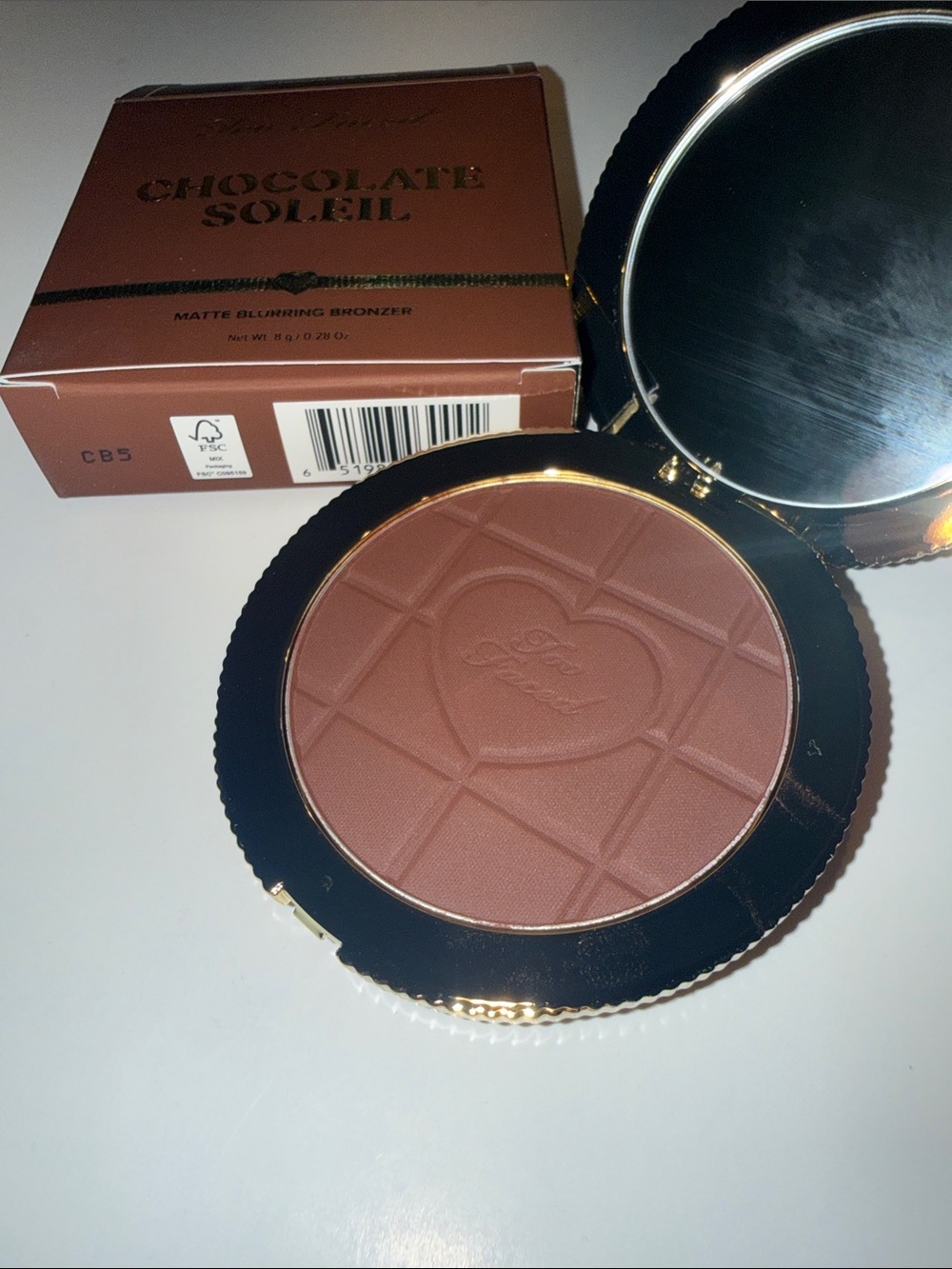 NIB Too Faced Chocolate Lava Soleil Matte Bronzer Deep - Picture 8 of 10